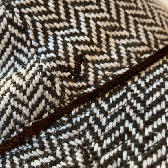 American Eagle Outfitters Wool Bucket Hat Brown Herringbone - Picture 2 of 11